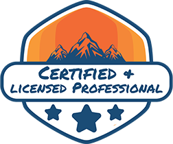 Certified & licensed Professional Badge